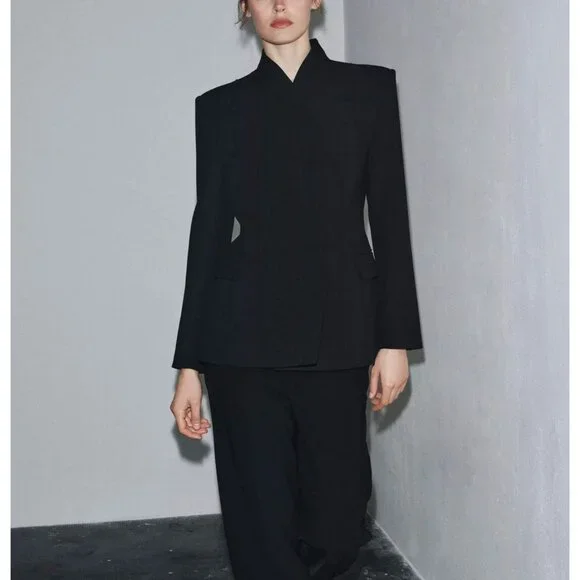 Zara Eastern-Inspired Black Tailored Pants – NWT – Size XL - Picture 3 of 3